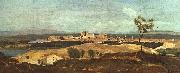  Jean Baptiste Camille  Corot Avignon from the West oil painting